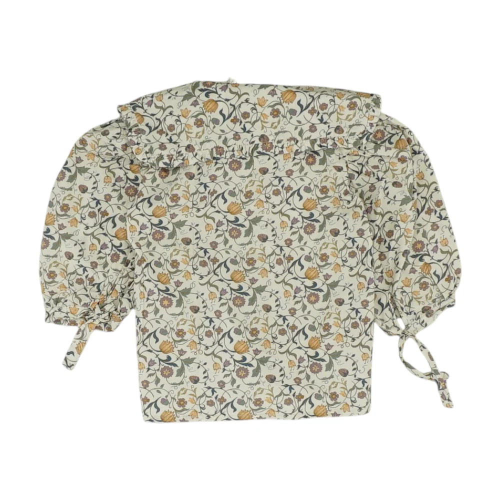 Beige Floral Blouse - Image 2