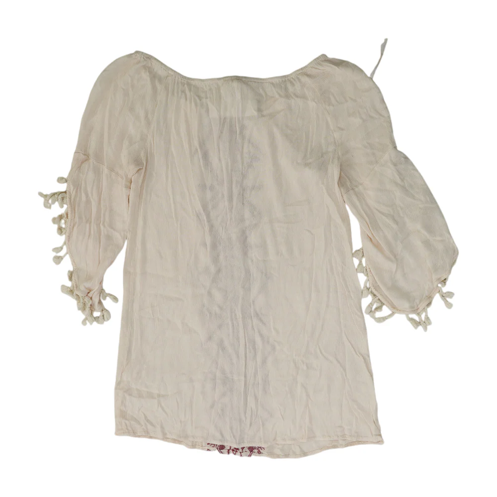 Beige Geometric Blouse - Image 2