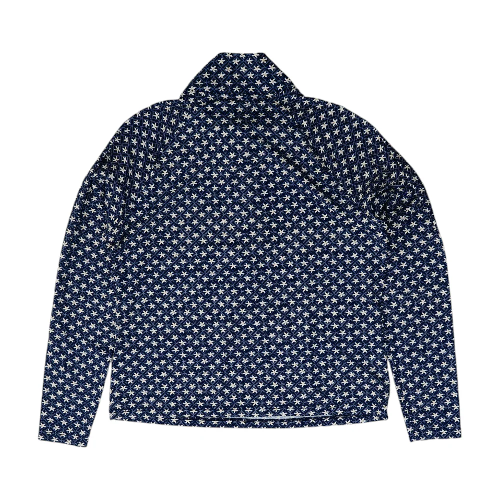 Navy Floral Blouse - Image 2