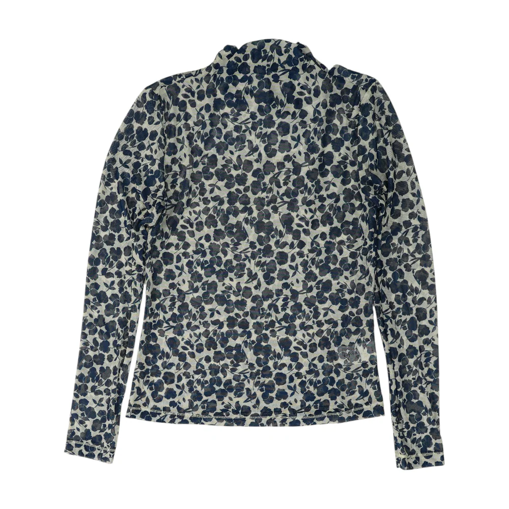 Blue Floral Blouse