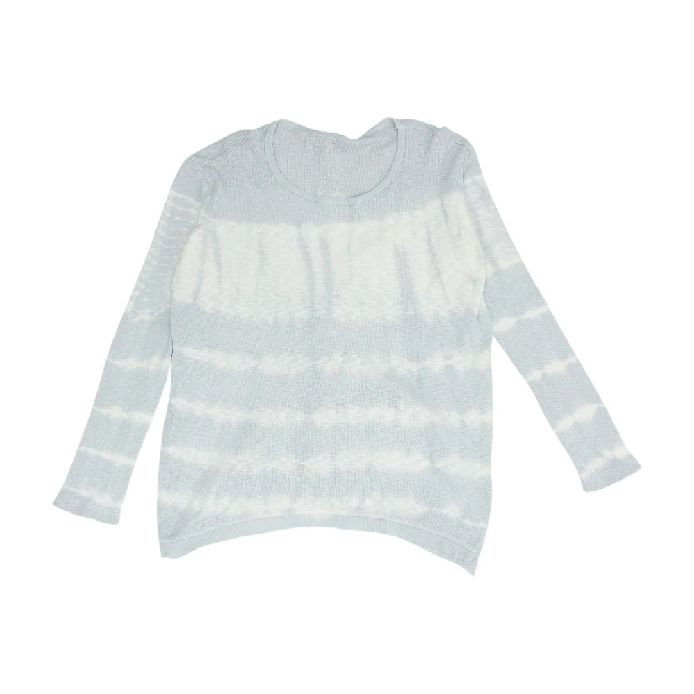 Gray Tie-Dye Blouse