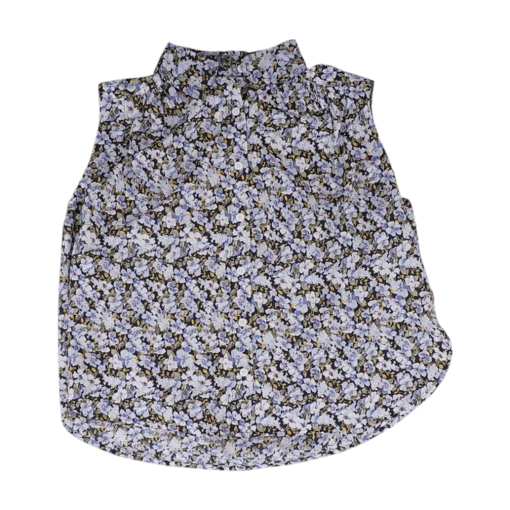 Blue Floral Blouse