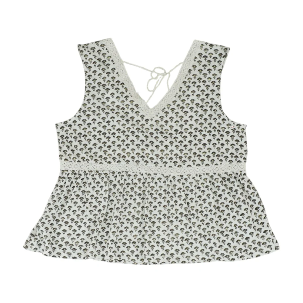 White Print Blouse - Image 2