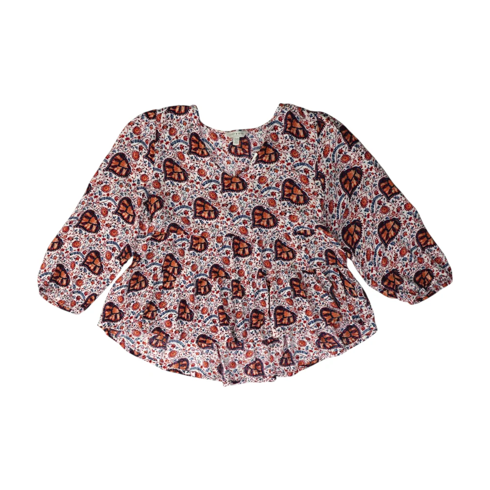White Print Blouse