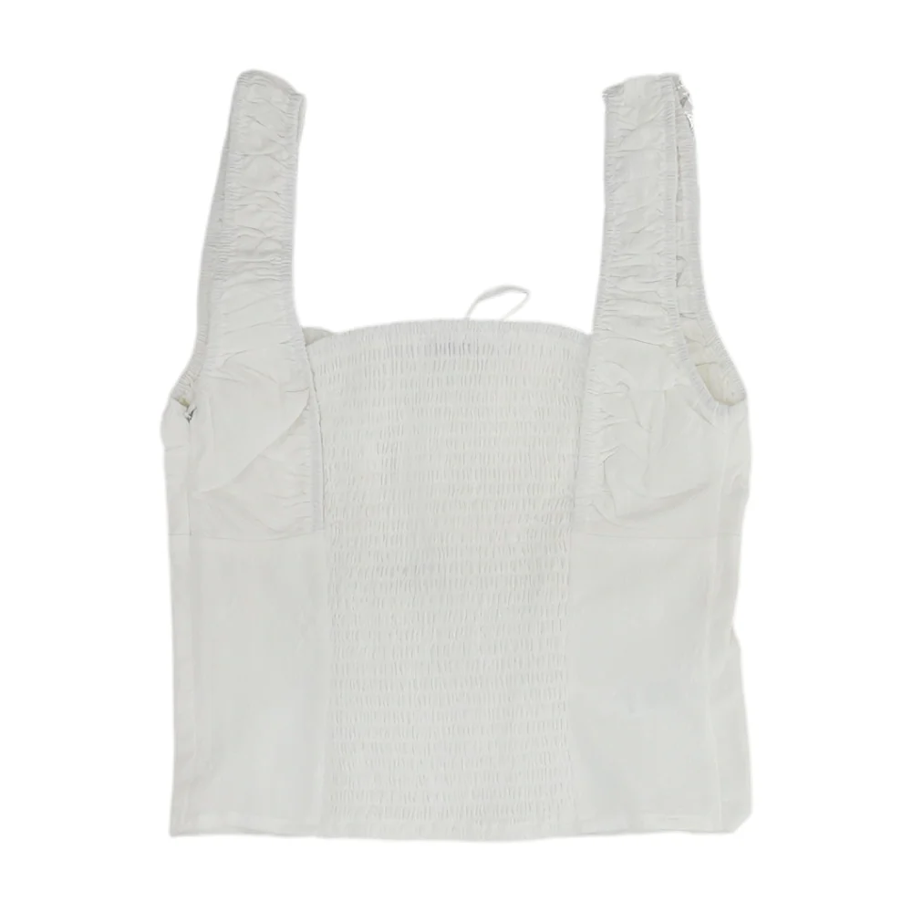 Ivory Cropped Blouse - Image 2