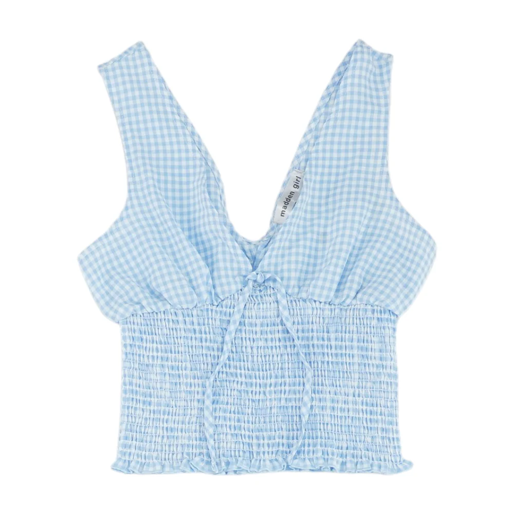 Blue Check Blouse