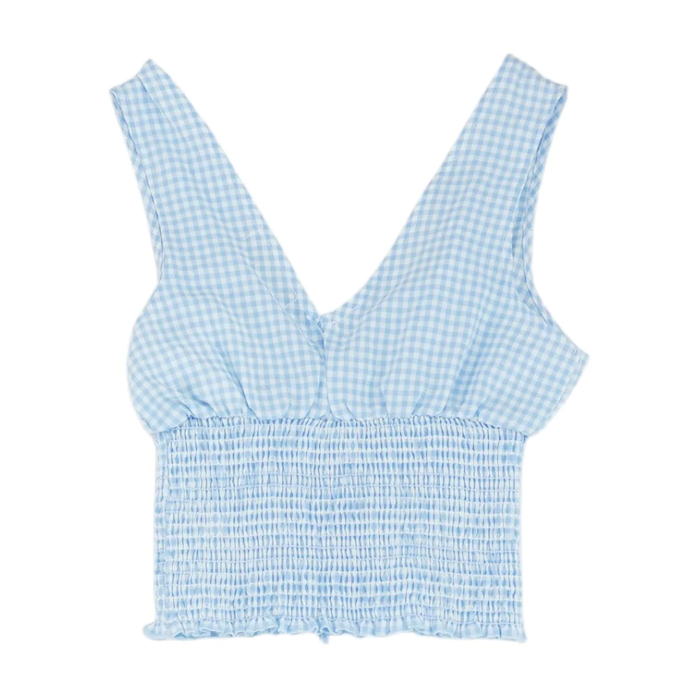 Blue Check Blouse - Image 2