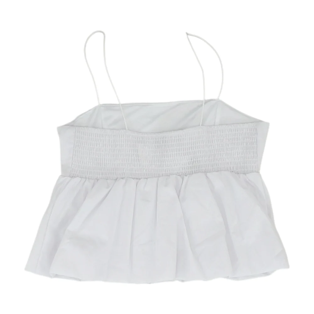 White Cropped Blouse - Image 2