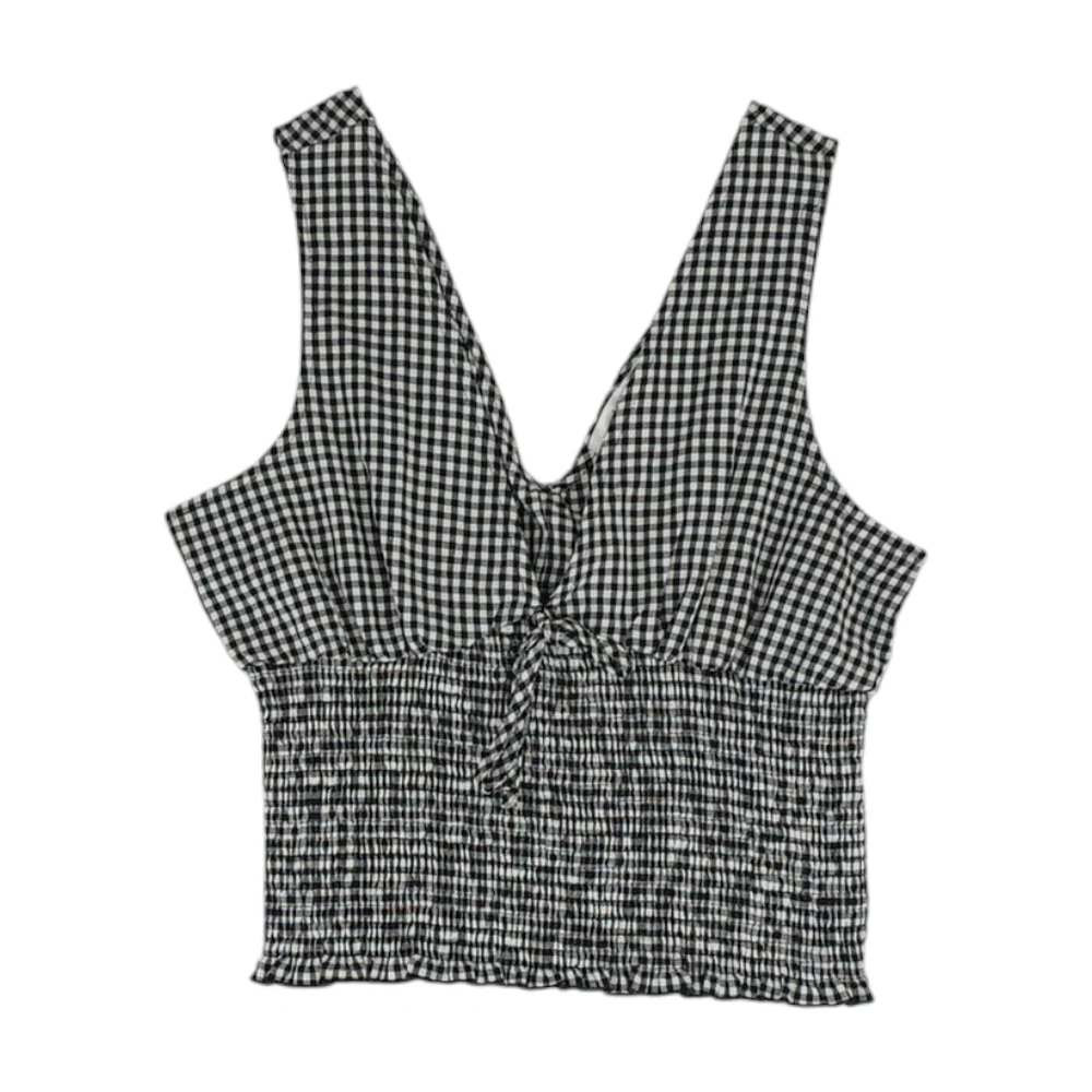 Black Check Blouse
