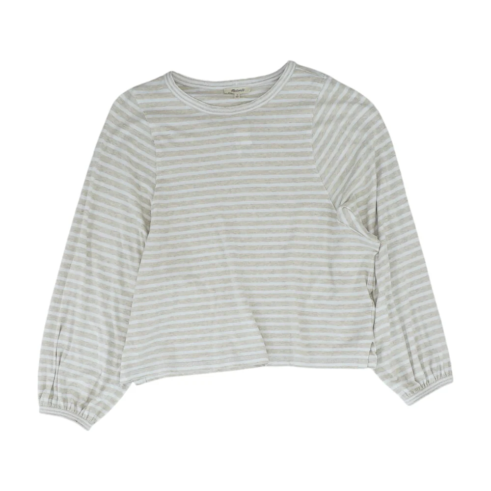 Tan Striped Blouse