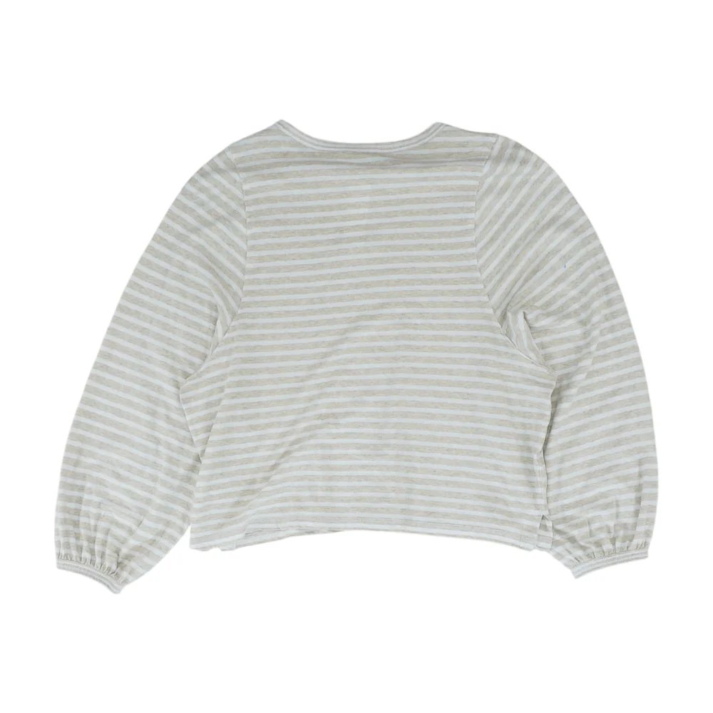 Tan Striped Blouse - Image 2