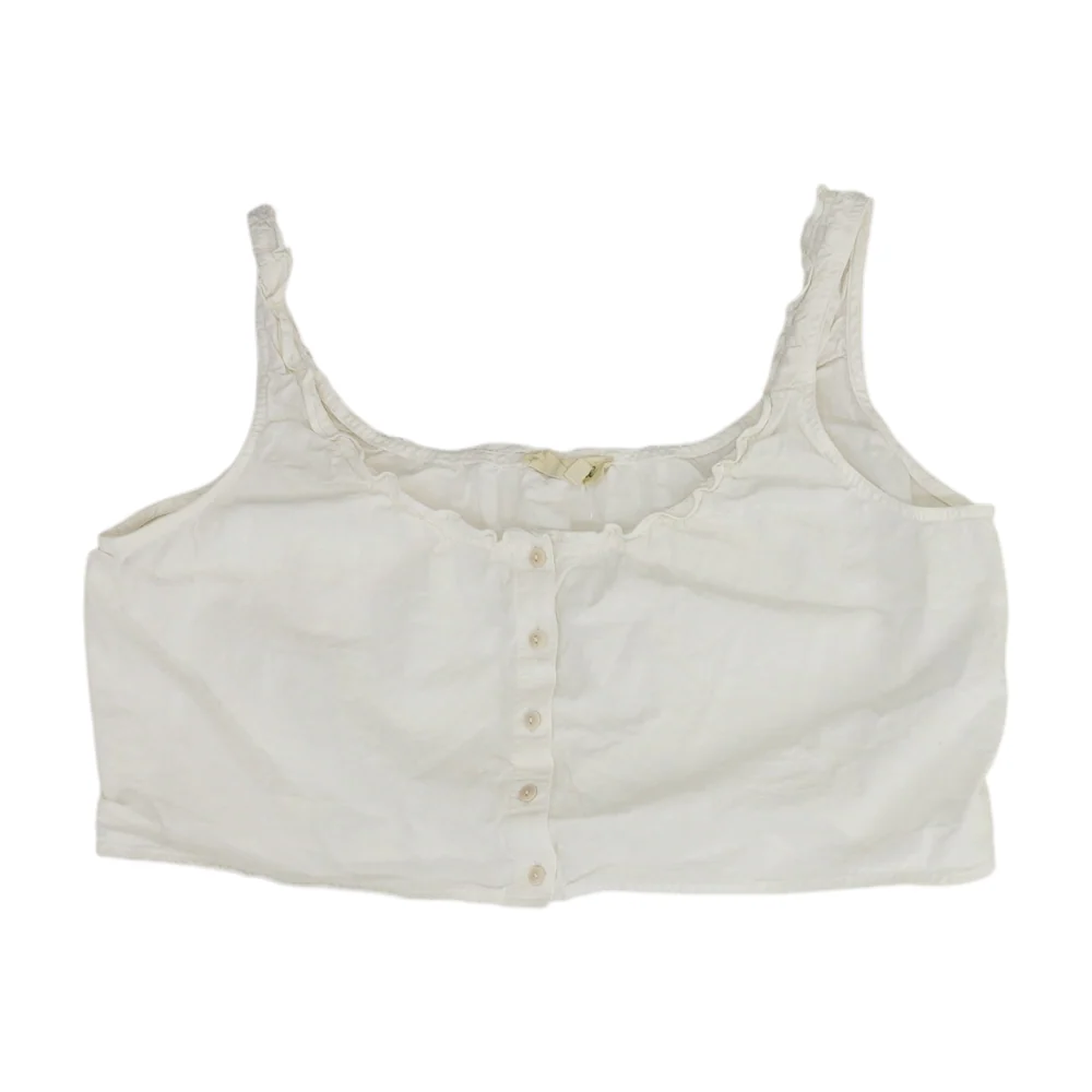 White Cropped Blouse