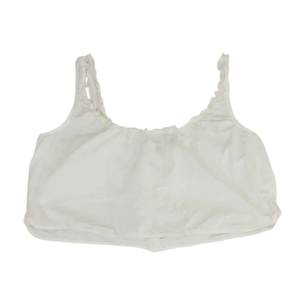 White Cropped Blouse - Image 2