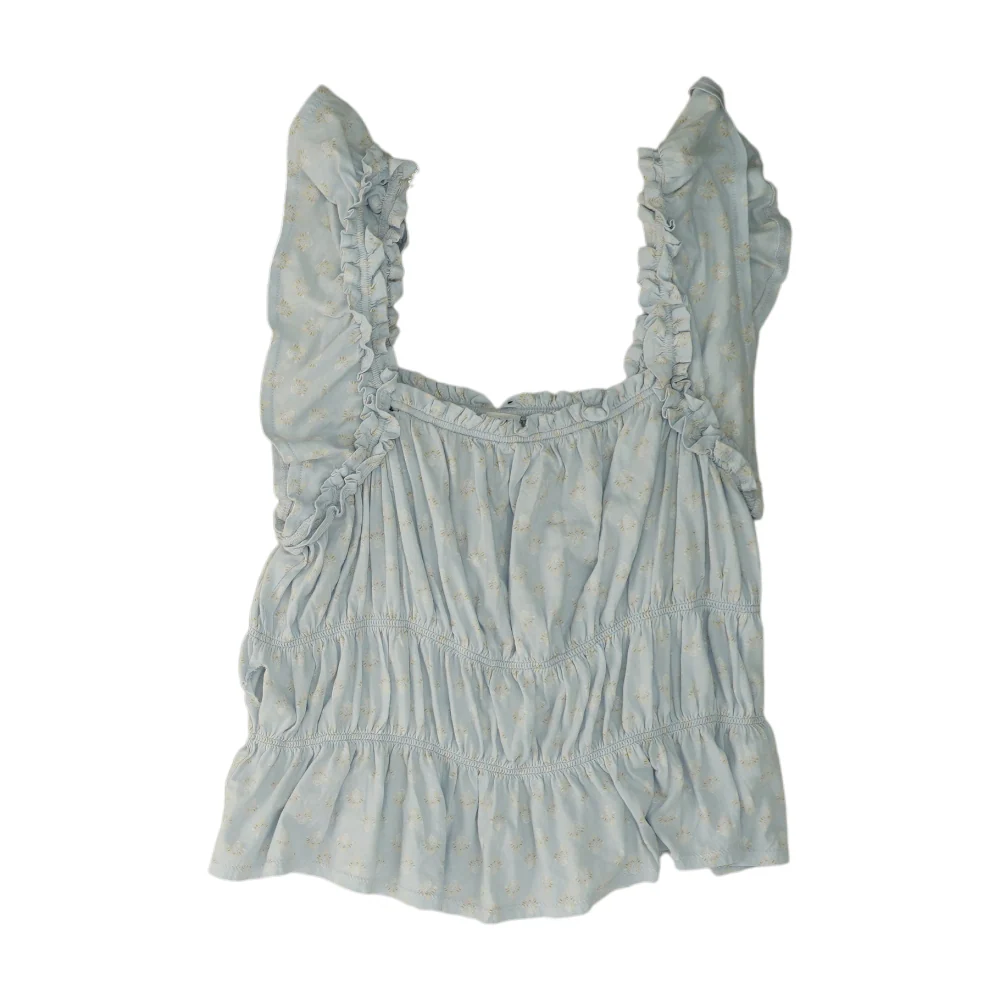 Blue Print Blouse