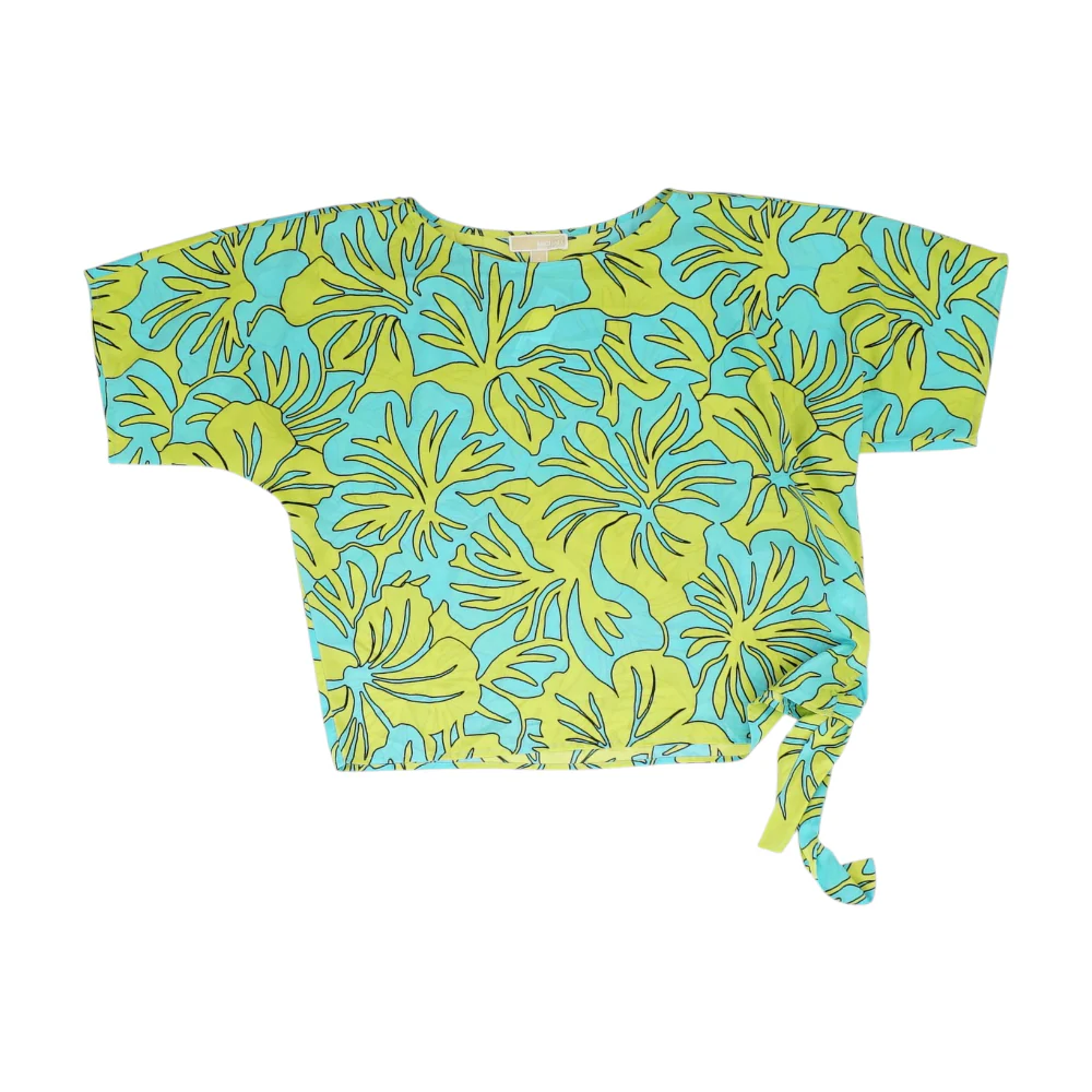 Green Print Blouse