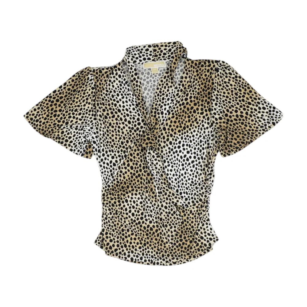 Brown Animal Print Blouse