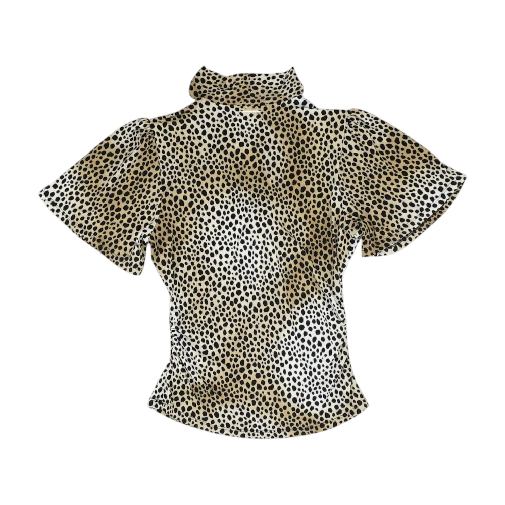Brown Animal Print Blouse - Image 2