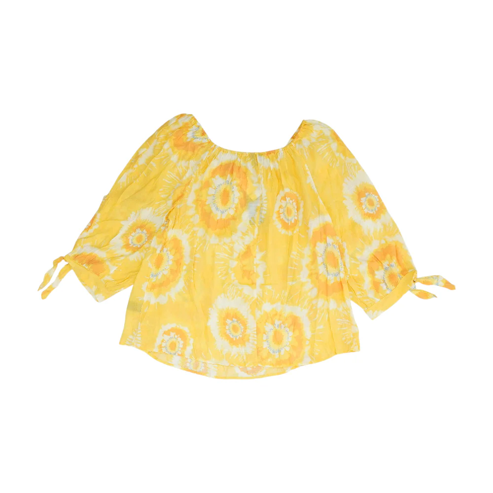 Yellow Plus Tie-Dye Blouse - Image 2