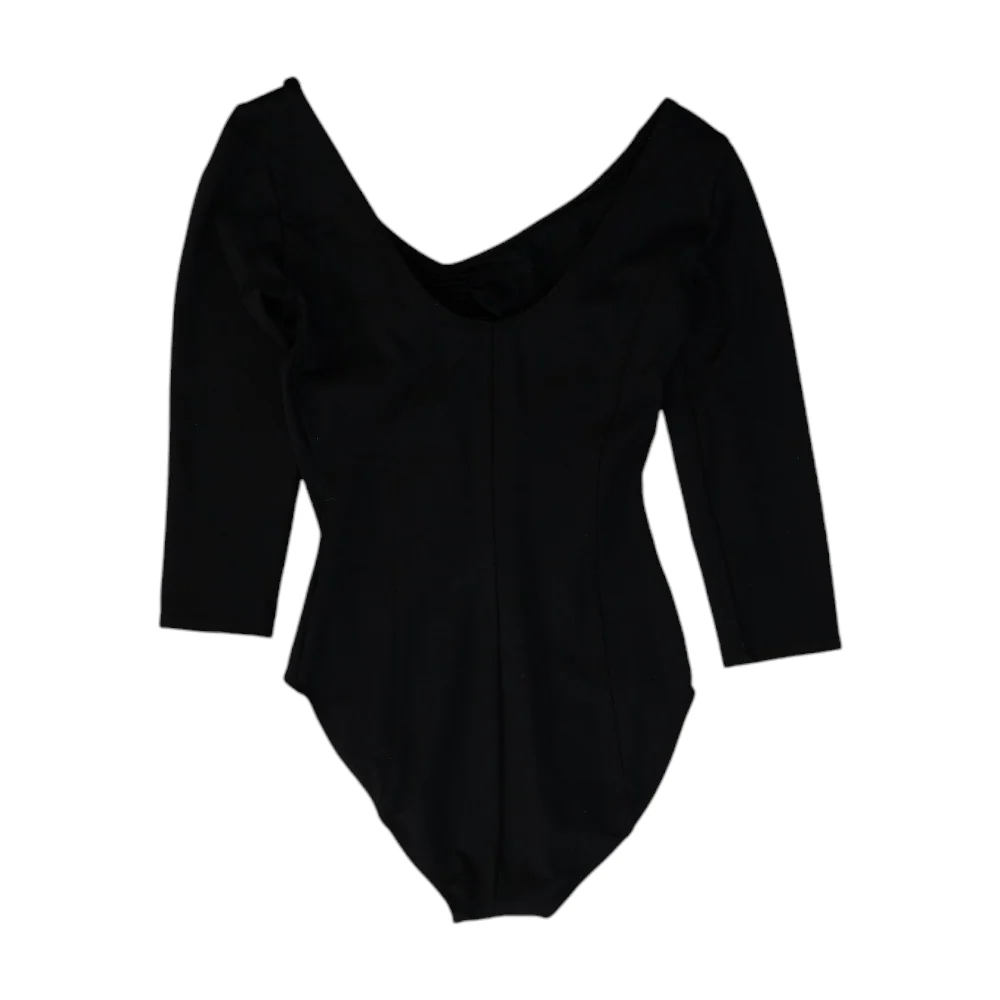 Black Bodysuit Blouse - Image 2