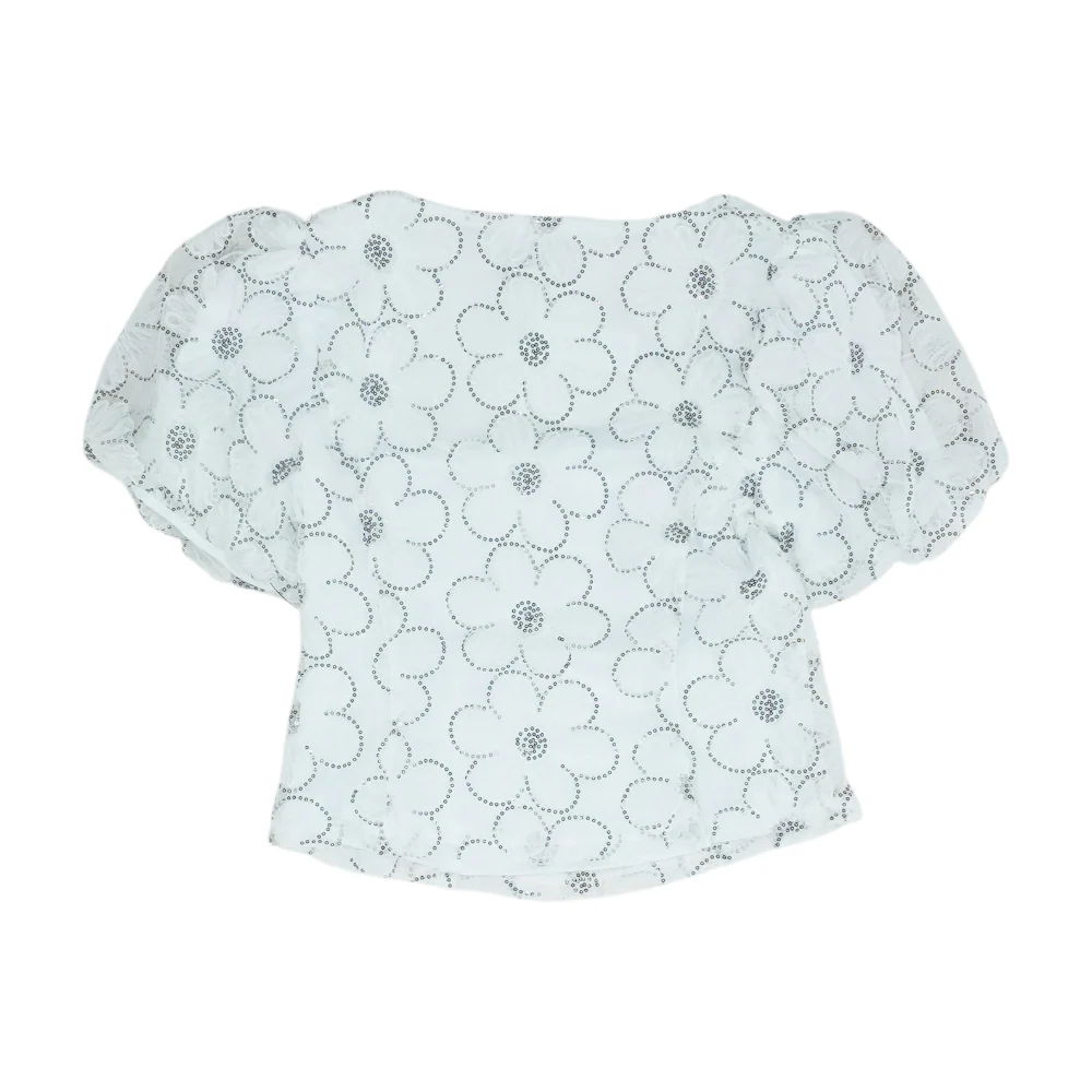 White Floral Blouse - Image 2