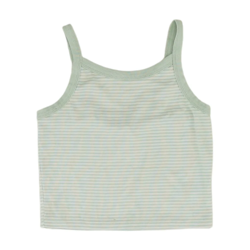 Green Striped Blouse