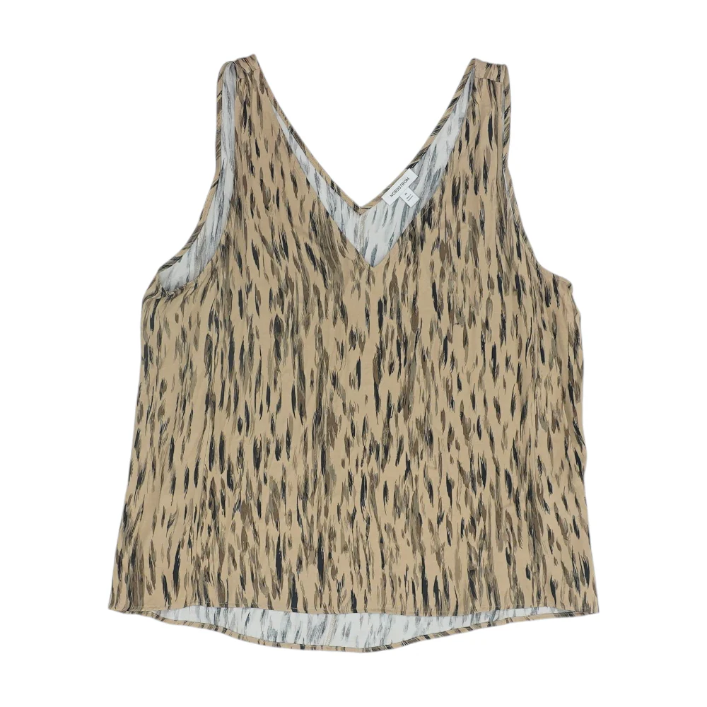 Brown Print Blouse