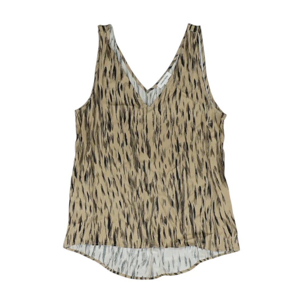 Brown Animal Print Blouse