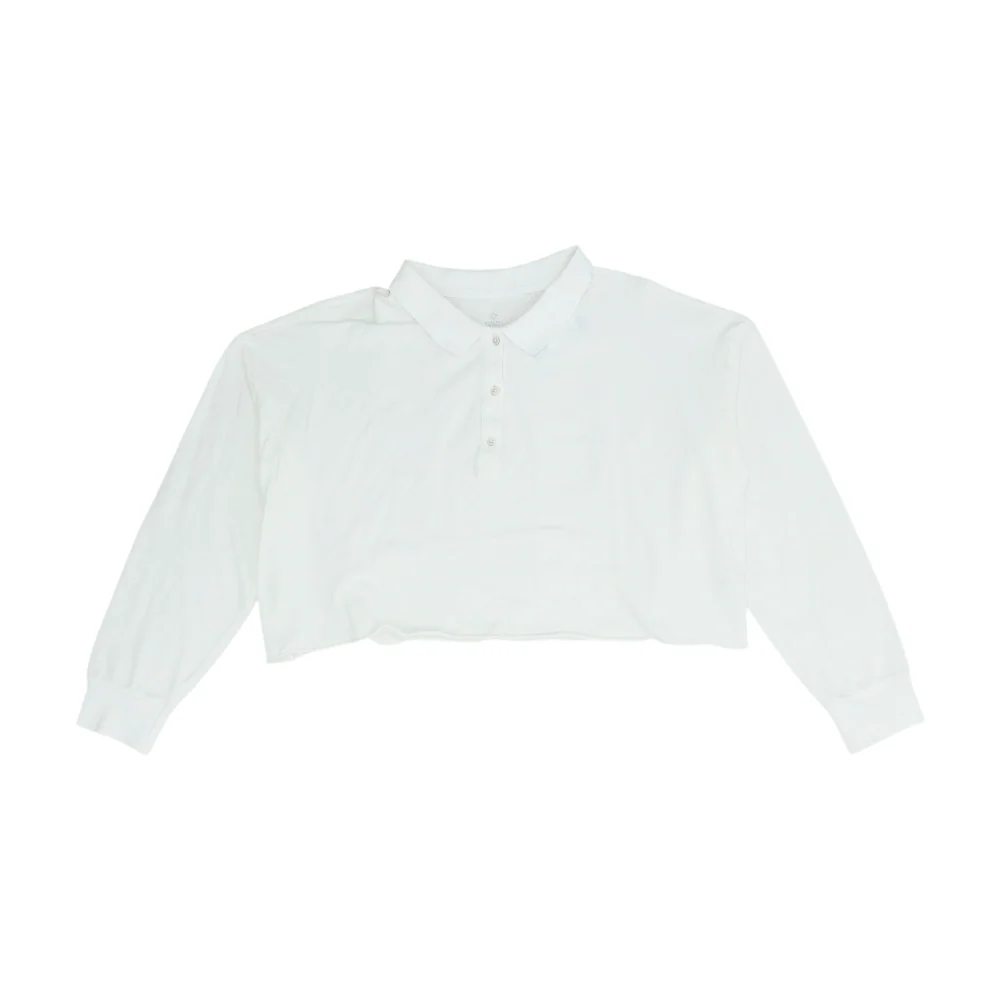 White Cropped Blouse