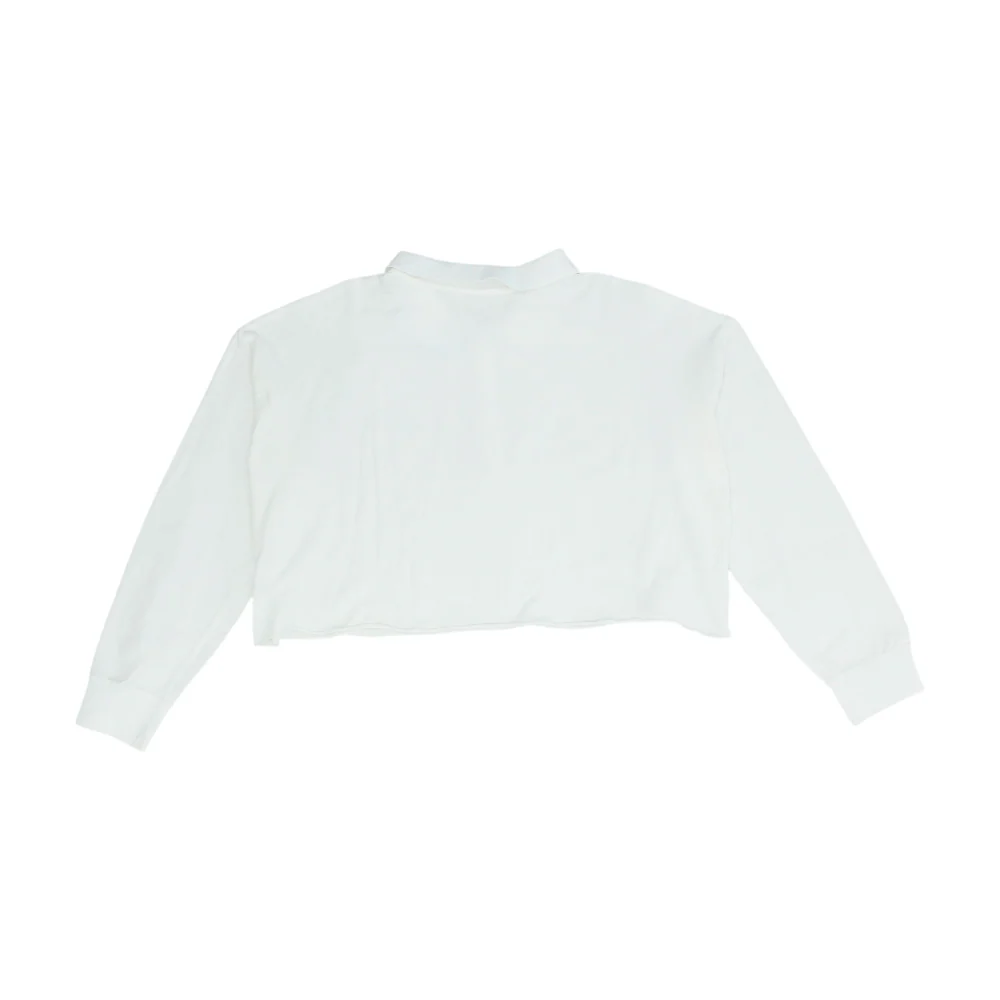 White Cropped Blouse - Image 2