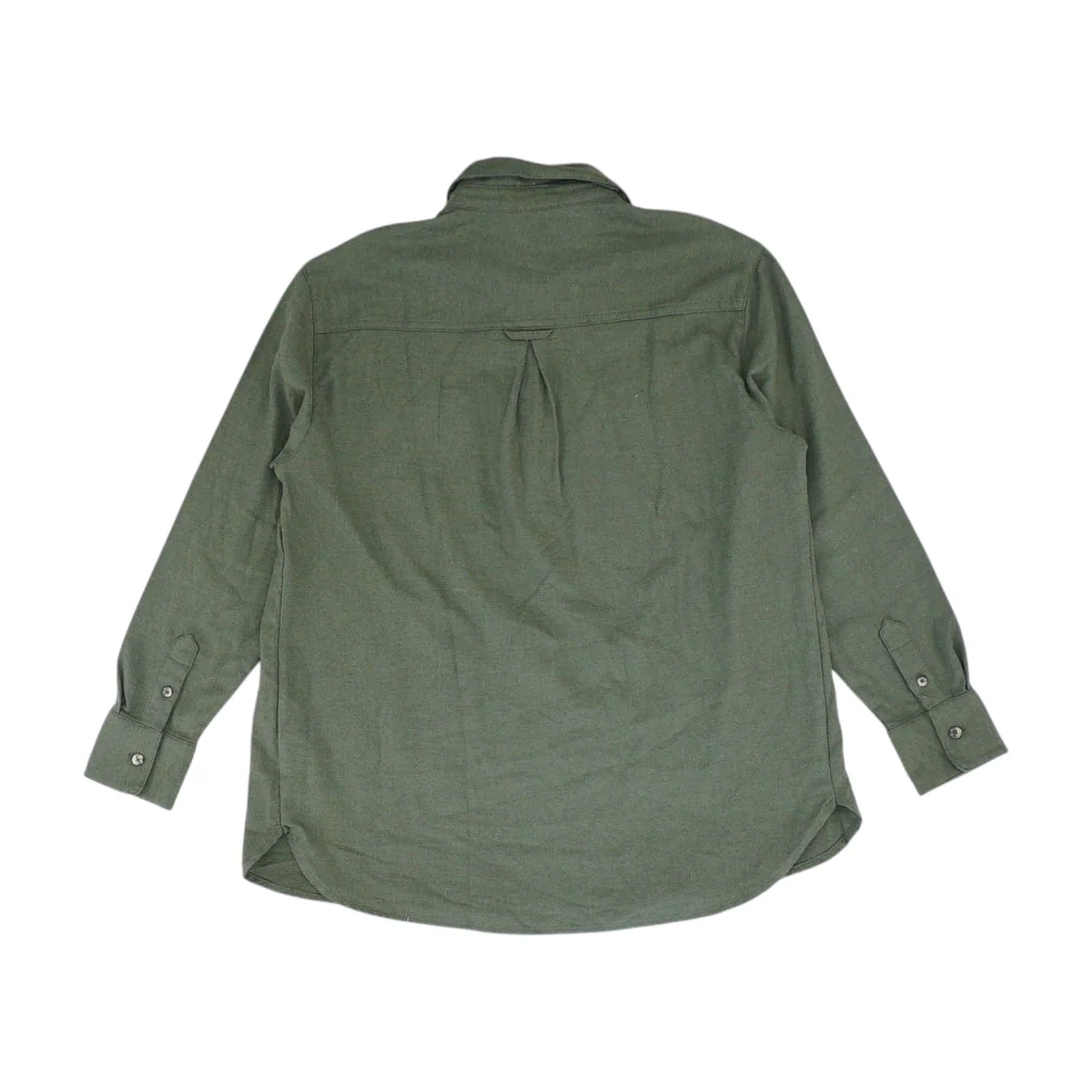 Green Maternity Herringbone Blouse - Image 2