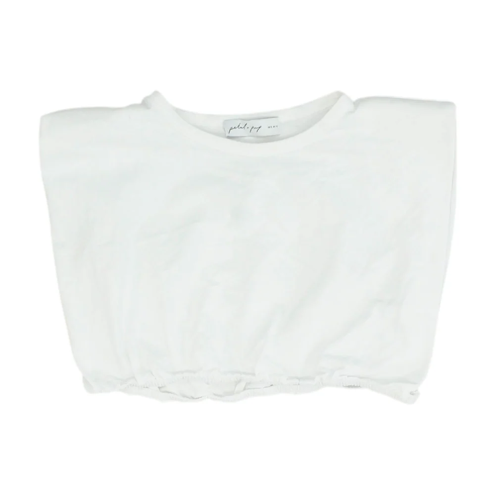 White Cropped Blouse