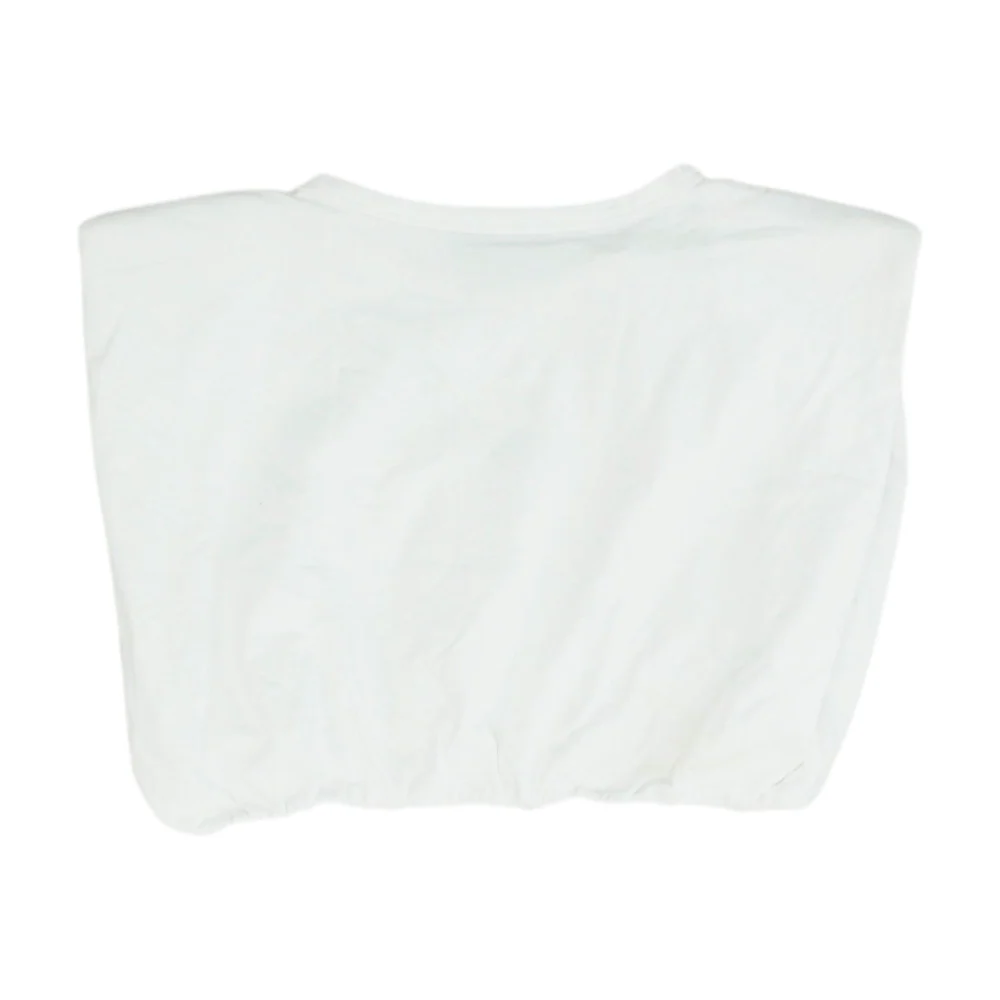 White Cropped Blouse - Image 2