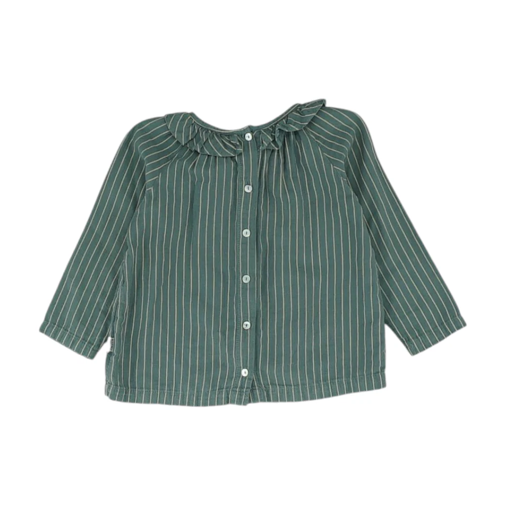 Green Striped Blouse - Image 2