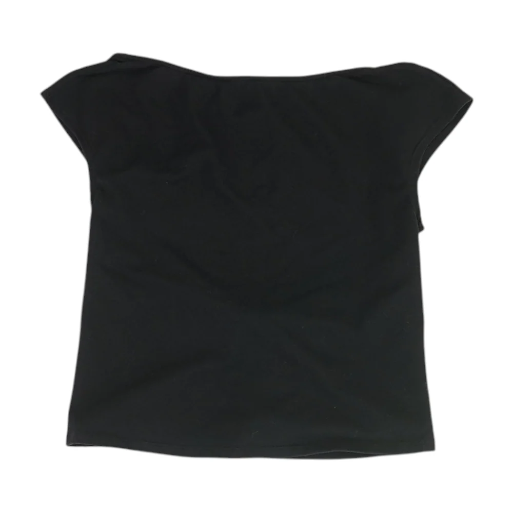 Black Cropped Blouse