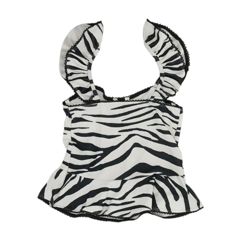 White Animal Print Blouse - Image 2