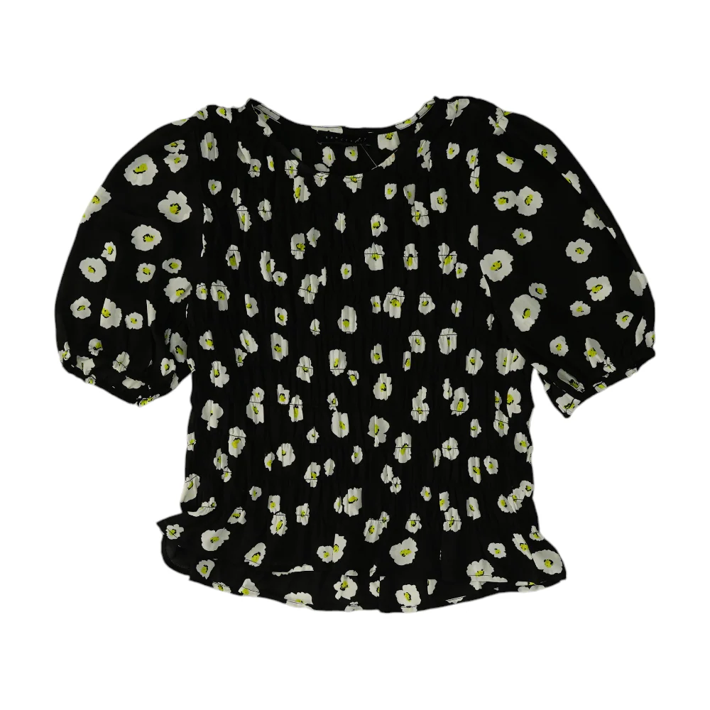 Black Floral Blouse