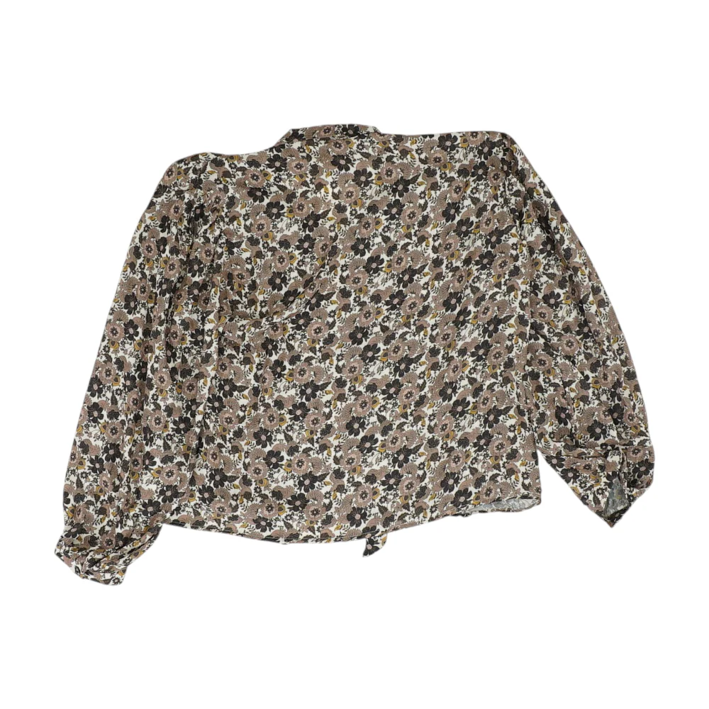 Brown Floral Blouse - Image 2