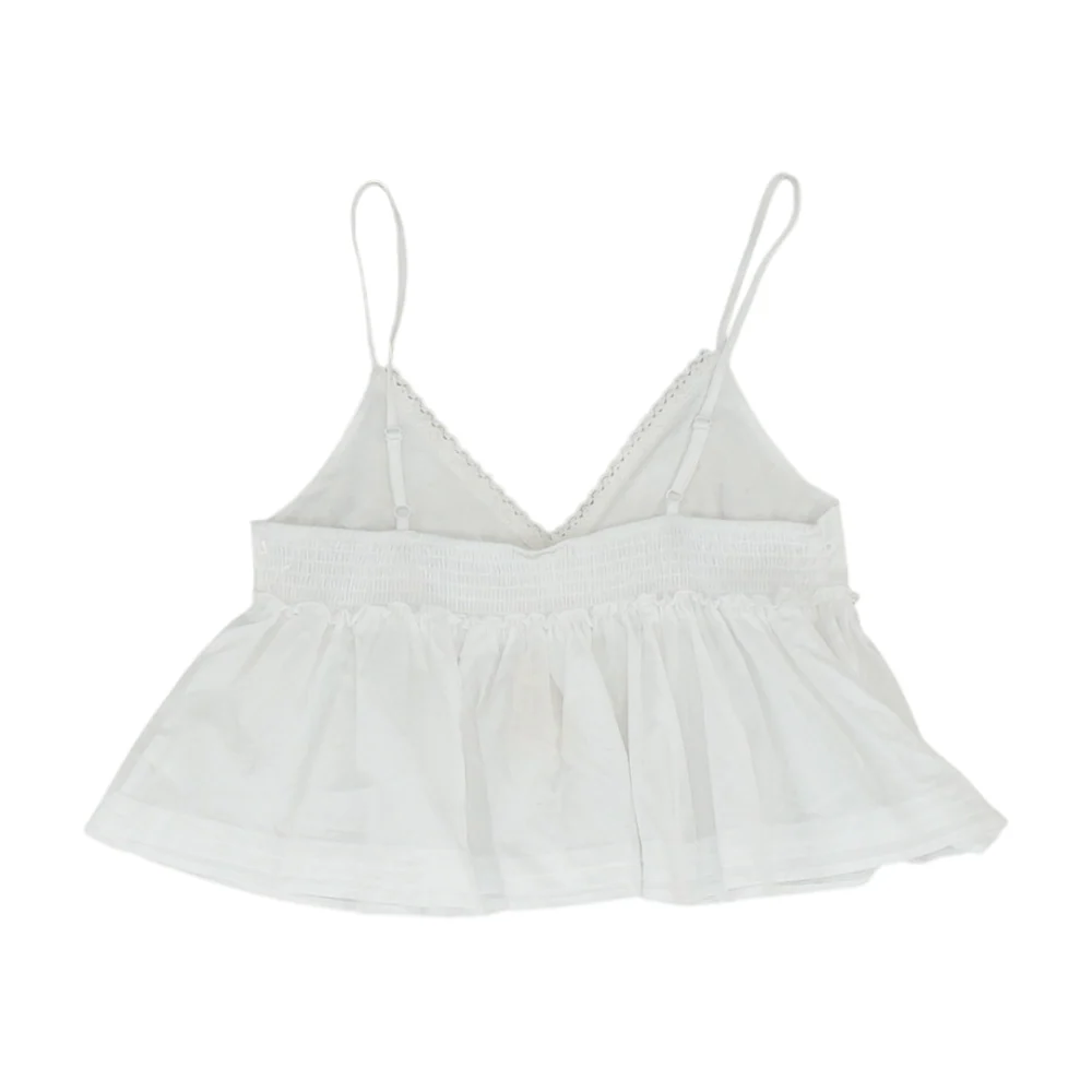 White Cropped Blouse - Image 2