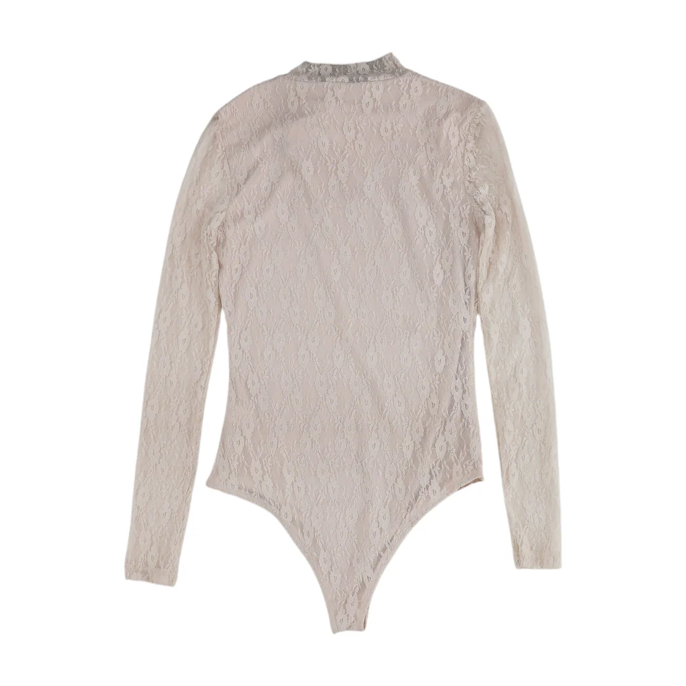 Pink Floral Bodysuit Blouse - Image 2