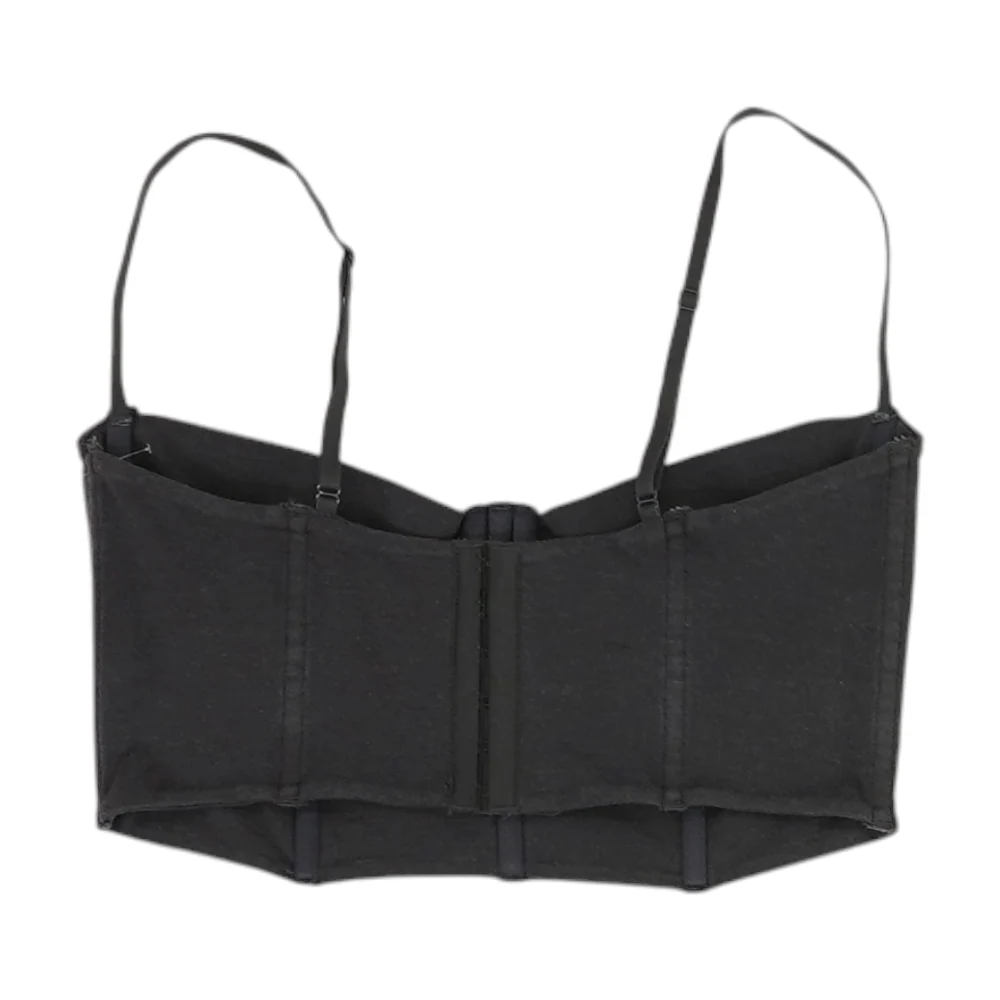 Charcoal Cropped Blouse - Image 2