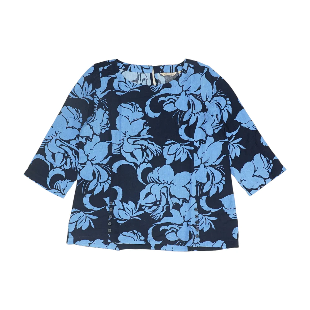 Blue Floral Blouse