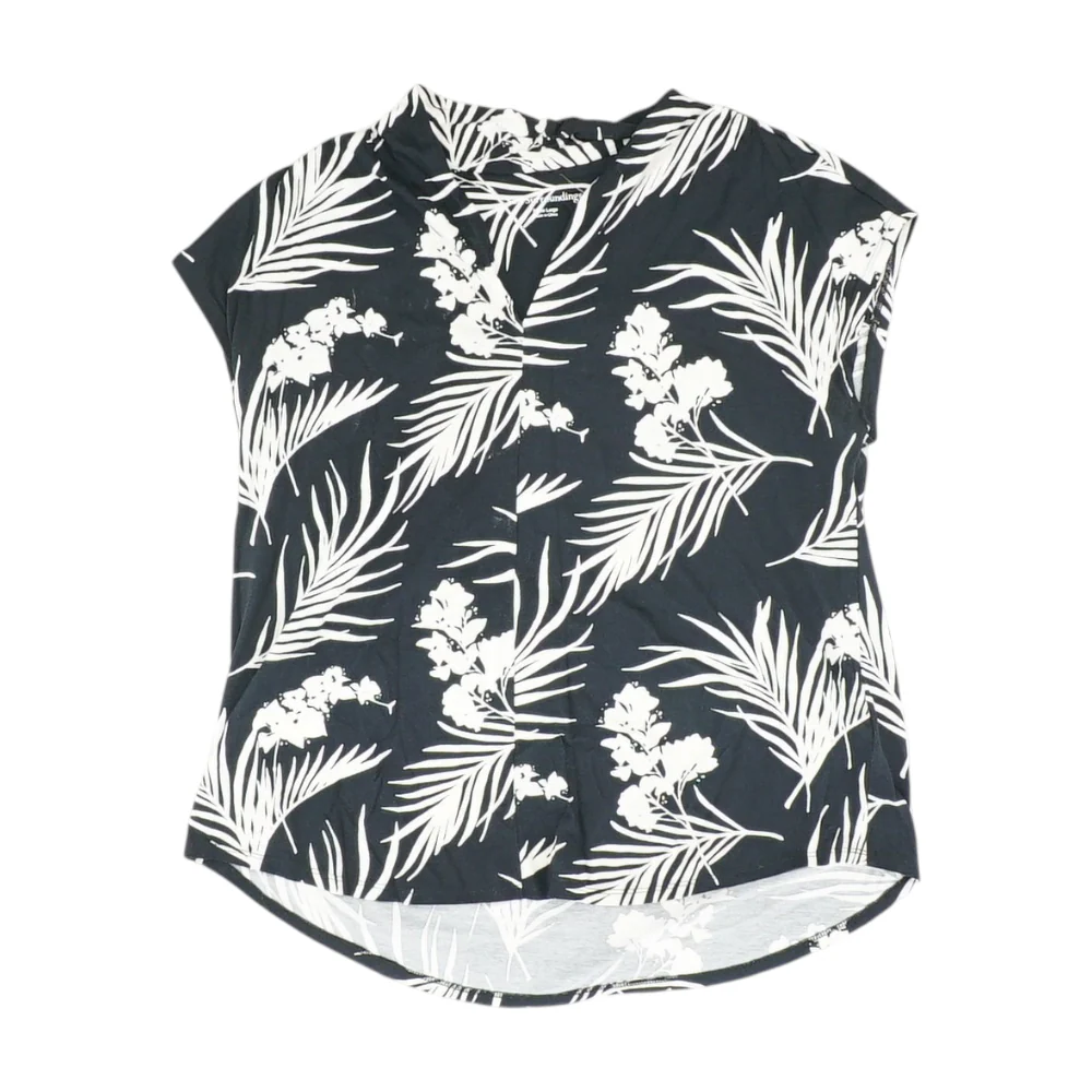 Black Petite Floral Blouse