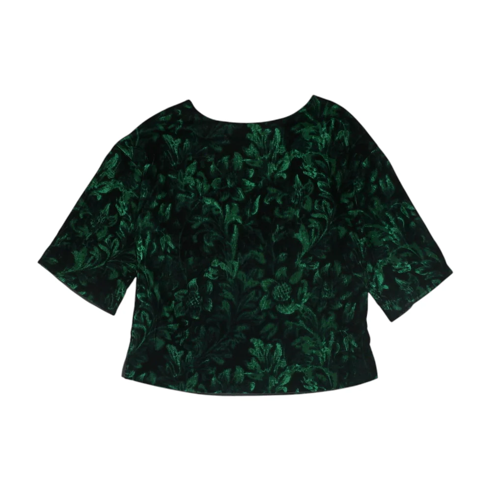 Green Graphic Blouse - Image 2