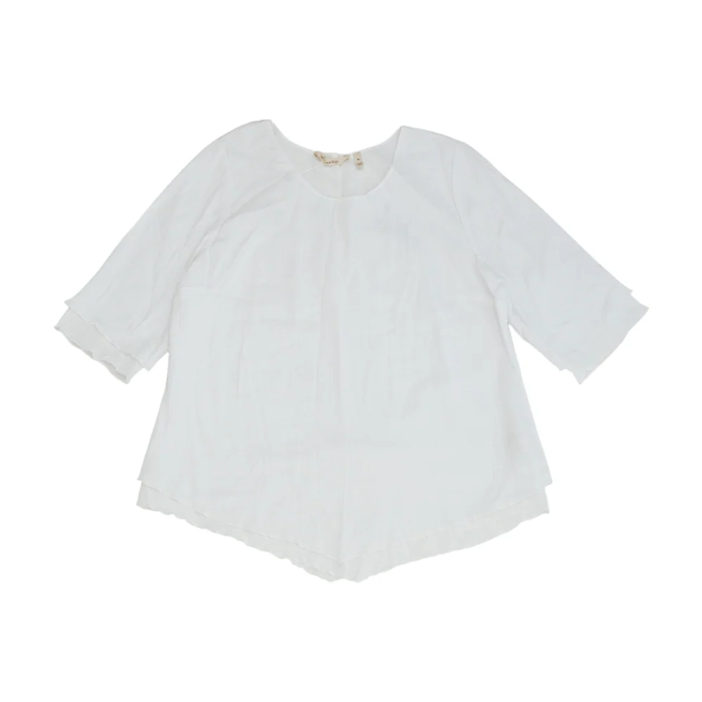 White Petite Blouse