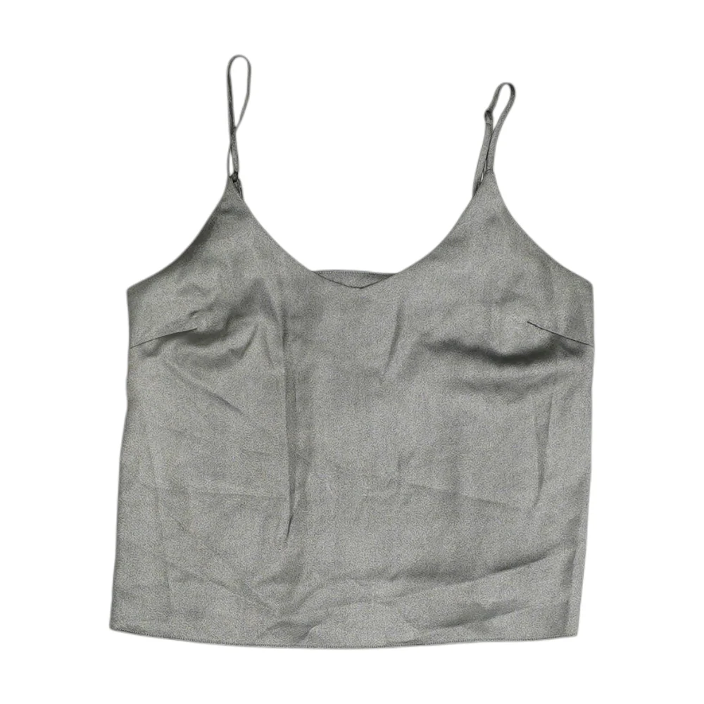 Silver Cropped Blouse