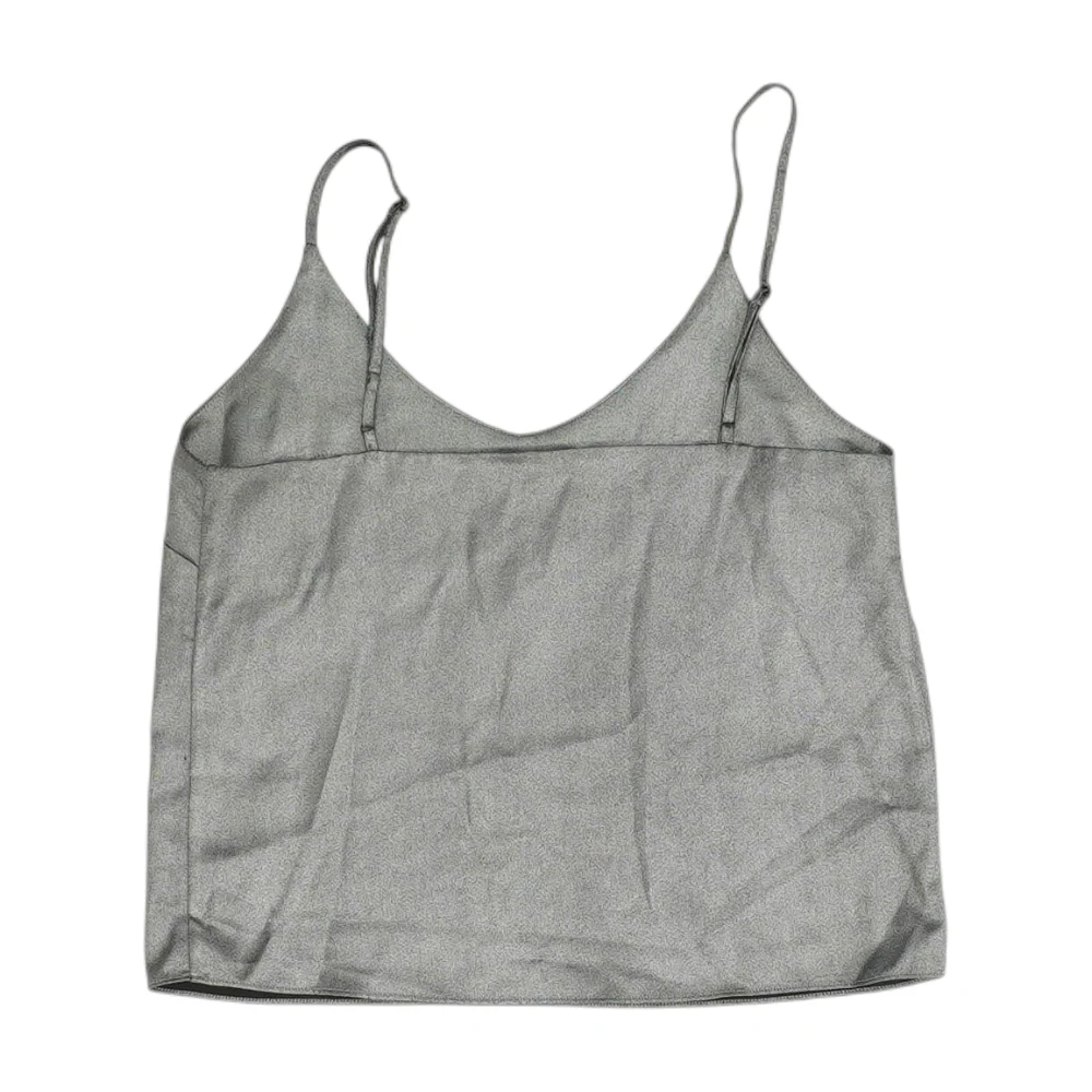 Silver Cropped Blouse - Image 2