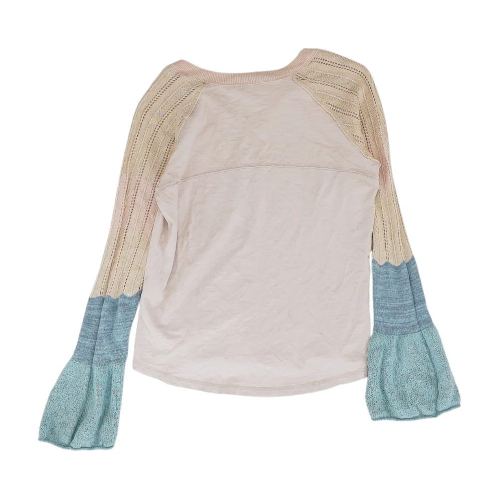 Peach Color Block Blouse - Image 2
