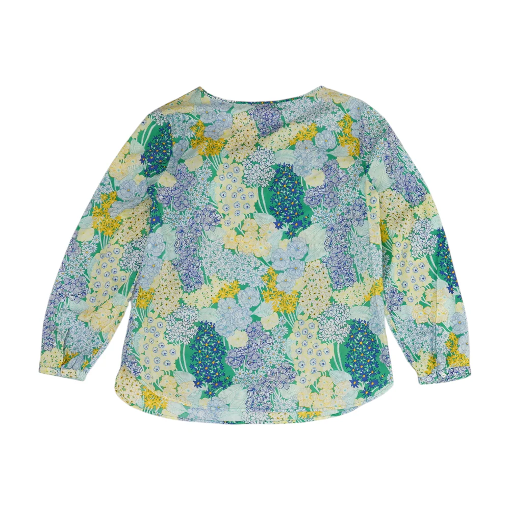 Green Floral Blouse - Image 2