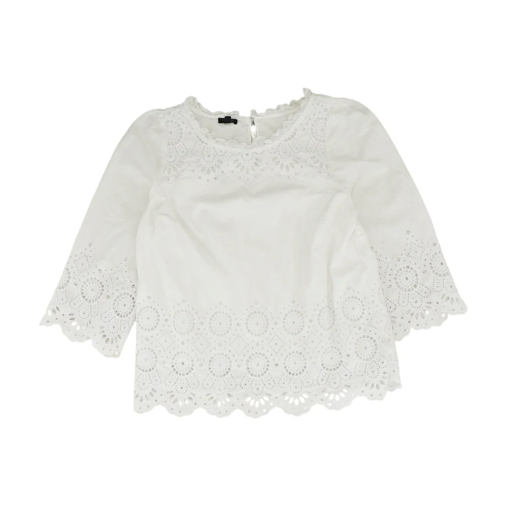 White Petite Blouse