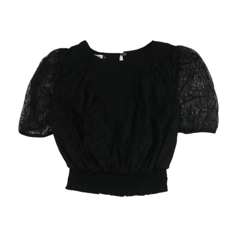 Black Floral Blouse